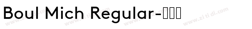 Boul Mich Regular字体转换